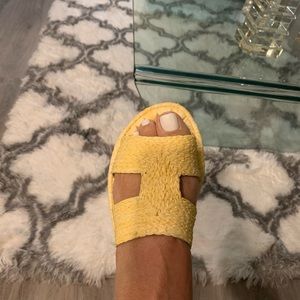 Yellow summer sandals